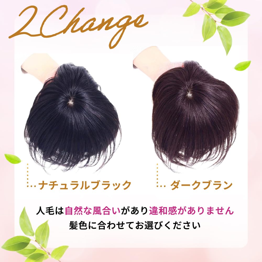 Amazon.co.jp: Wig Terrace 人毛100% 部分ウィッグ 広範囲人工スキン